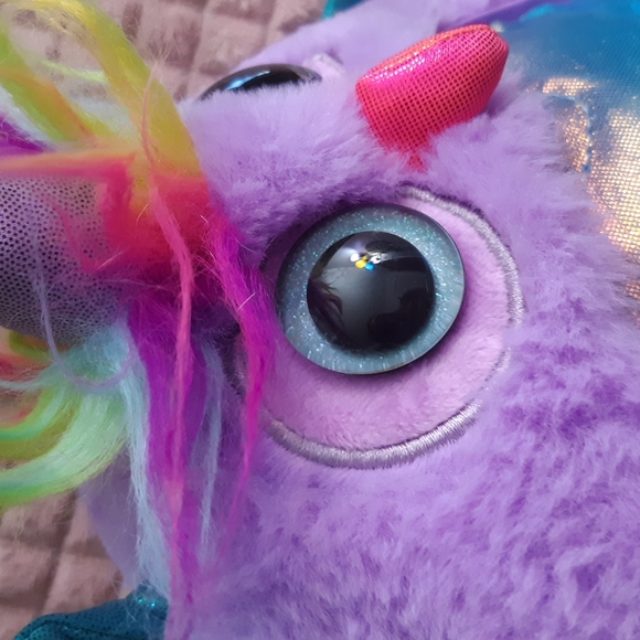 Big Eyed Owl stuffed Animal Plushie round kids toy - Picture 3 of 4